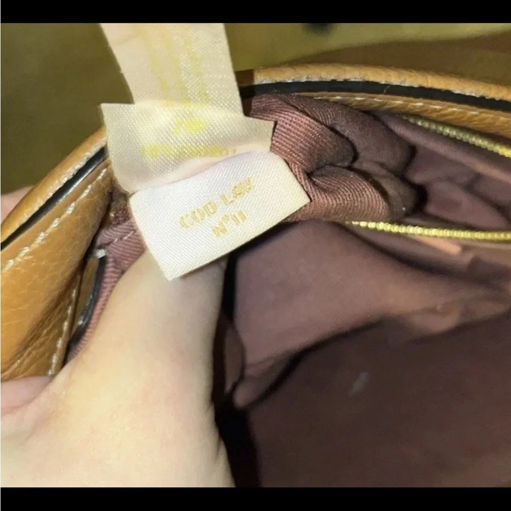 Coccinelle Tan Pebbled Leather Crossbody Bag - Picture 5 of 7